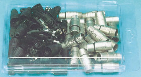 Złącza XLR 4 -pinowe Montaż na kablu Męski Naturalny