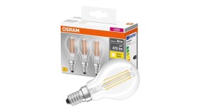 3Pak Żarówka Led E14 P45 4W 40W 470Lm 2700K Ciepła 320 Filament Osram