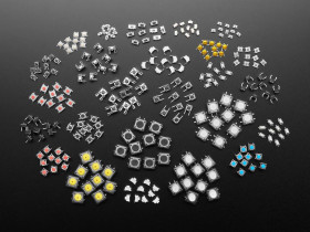 Adafruit Tactile Switch Assortment - 25 Different Buttons - 10 pcs each