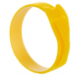 Opaski rzepowe 20x200mm BTB Straps żółte 10szt. do organizacji kabli