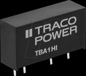 TBA 1-1212HI DC/DC converter TBA 1 HI, 1 W, 12 V, 84 mA, SIL-7