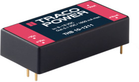 DC converter, 9-18 VDC, 10 W, 2 outputs, ±12 VDC, 80 % efficiency, THB 10-1222