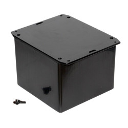 1591VSFLBK Hammond Multipurpose Black GPABS Enclosure Flanged Lid 120 x 120 x 94mm
