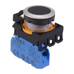 CW4B-M1E10B Black Metallic Momentary Push Button Switch 1NO IP65 IDEC