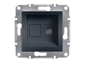 ASFORA Gniazdo telefoniczne 1xRJ11 antracyt EPH4100171 SCHNEIDER ELECTRIC