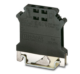 Podkładka termiczna Phoenix Contact poziomy: Pojedynczy 24 → 12AWGŚruba USLKG 4 BK/BK