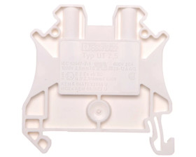 Złączka szynowa 2-przewodowa 2,5mm2 biała Ex UT 2,5 WH 3045075 /50szt./