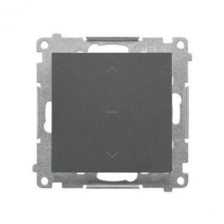 Simon 55 Przycisk roletowy (moduł) 10 A, 250 V~, szybkozłącza Grafitowy mat TZP1K.01/116