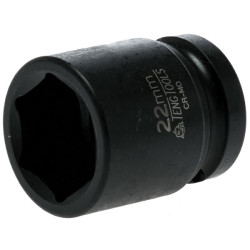 Teng 920522N Impact Socket Hexagon 6-Point 1/2in Drive 22mm