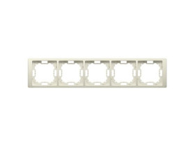 SIMON BASIC NEOS Ramka 5 pięciokrotna uniwersalna beżowa BMRC5/12 KONTAKT SIMON