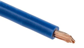 Jednożyłowy kabel sterowniczy CSA 2,5 mm², Maks. +70C 1000 V Niebieski, RS PRO