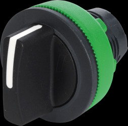 ZB5FD2 Front element for selector switch XB5, locking, black