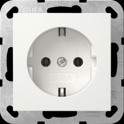4188 03 Socket 16 A 250 V AC, plugin terminals, glossy pure white