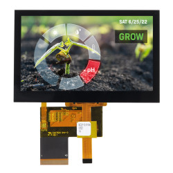 Kolorowy wyświetlacz LCD 4.3cal Transmisywny IPS TFT 480 x 272pikseli LED Backlight RGB I/F Tak NEWHAVEN DISPLAY