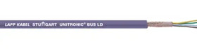PVC system bus cable, modbus, 6-wire, 0.22 mm², purple, 2170205