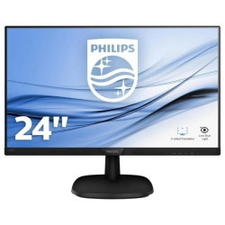 Monitor Philips 243V7QJABF/00 (23,8 IPS/PLS FullHD 1920x1080 DisplayPort, HDMI, VGA kolor czarny)