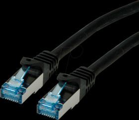 21152851 Patch cable Cat.6a S/FTP PiMF black 1m