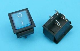 IRS-201 15A/250V PODŚW.4-PIN!BLUE PRZEŁ.