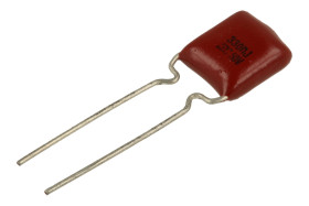 Kondensator; poliestrowy; MKT; 330nF; 50V; MKT; 5%; 5mm; taśma; -40...+85°C; RoHS