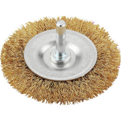 kwb 609313 disc brush brass wire &#xF8;75mm cleaning polishing Metal stone