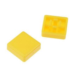 U5545 Yellow 12mm Square Tactile Switch Cap for PHAP5-50 APEM