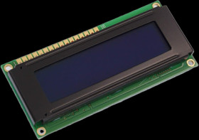 LCD display, 16 x 2 character, STN blue, viewing area: 61 x 15.8 mm, DEM 16216 SBH-PW-N