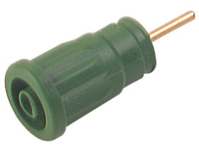 SEP 2630 S1.9 GN Gniazdo bezp. 4mm, bolec 1,9x12mm, 24A, ziel. mont. wcisk. fi 12,2mm, 1kV=/~, kat.II, Hirschmann, 972363104 SEP