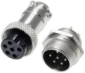 Pollin 453555 Złącze okrągłe, 1 zest.