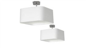 Lampa Podsufitowa Napoli White/Chrome 1Xe27 Ml6361 Milagro