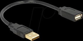 82457 Delock Extension cable USB 2.0 A-A 15 cm male / female