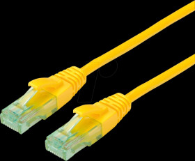 21453125 Patchkabel Cat.6a UTP, gelb, 5 m