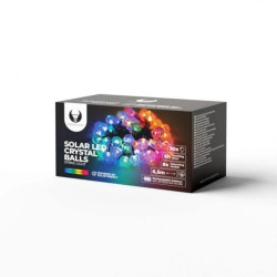 Łańcuch świetlny Solarny LED PRZEZROCZYSTE KULKI SCB61 6,5m 30 kulek kolorowy Forever Light RTV100188