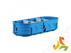 Puszka do pustych ścian P3x60K 3x60 mm płytka Multibox niebieska 32324203 SIMET
