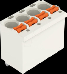 1-conductor THT female multi-point connector, straight, 2-pin, u