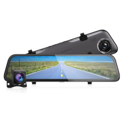 Rejestrator samochodowy CAR DVR 12" HQ 1080p (lusterko + kamera tył) / Gomedia G1026