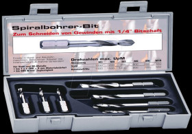 05964 HSS spiral drill bit, hex, DIN3126, 2 to 8 mm