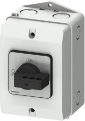 Rozłącznik główny w obudowie ekranowanej 3P 16A 7,5kW AC23A 400V styki pom wyprz 1Z 1R blokowanie w poz O i I 3LD2084-2GP21