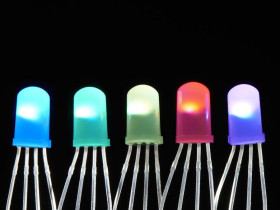 Adafruit NeoPixel Diffused 5mm Through-Hole LED - 5 Pack