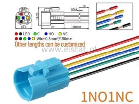 Złącze do przycisków LB16; przew.150mm; 16mm; 5P