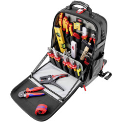KNIPEX 00 21 50 E Tool backpack Modular X18 Electric 22 parts 530 mm