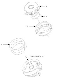 Button Probe Blue Dot Subassembly