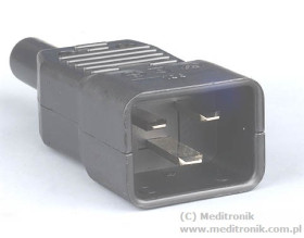 Złącze męskie C20 na kabel 4796.0000 SCHURTER C20