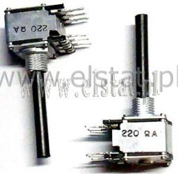 220R x 2 pot. stereo liniowy kwadrat