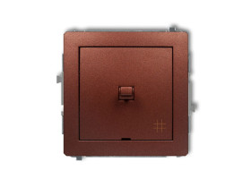 DECO Wyłącznik krzyżowy w stylu amerykańskim brązowy metalik 9DWPUS-6 KARLIK