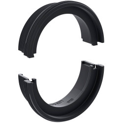 CONTA-CLIP 28775.4 KDS-RGA M40 Threaded Grommet, PA 6.6, 5 pcs, Max 7mm