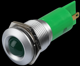 Q16P1GXXG220E Indicator LED, 220 V AC, 16 mm, FASTON, green/SG