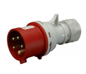 Wtyczka przenośna 5P 32A 400V czerwona IP44 IVN 3253