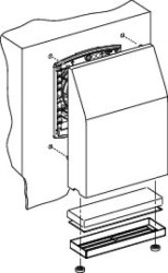 Filtr do wycięcia 125x125mm w obudowie EMC IP55 NSYCAF125L55 /5 szt./