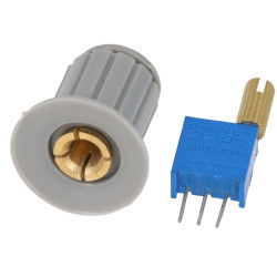 Potencjometr precyzyjny 3296W 50K ohm z pokrętłem i gałką