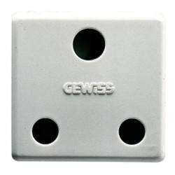 Gniazdo 2P+T 16A standard brytyjskiz przesłoną białe GW20209 GW20209 /opak. 30/